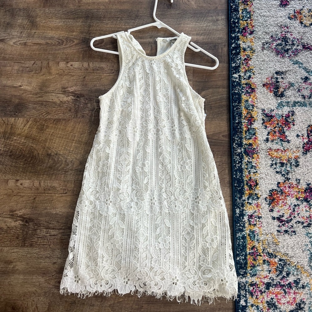 Macy’s Speechless White Lace Dress